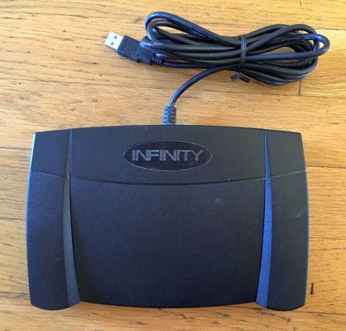 INFINITY IN-USB-2 VER 1.4 FOOT CONTROL PEDAL DICTATION TRANSCRIBER USB CONNECT
