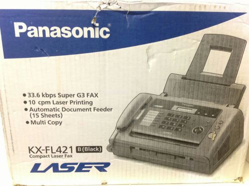 Panasonic kx-fl421 plain paper laser fax machine kx-fl421 for sale