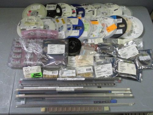 (1) MISC MFG LOT #3 CRYSTALS, CONN, IC&#039;S, DIODES, RESISTORS, CAPS WHOLESALE LOTS