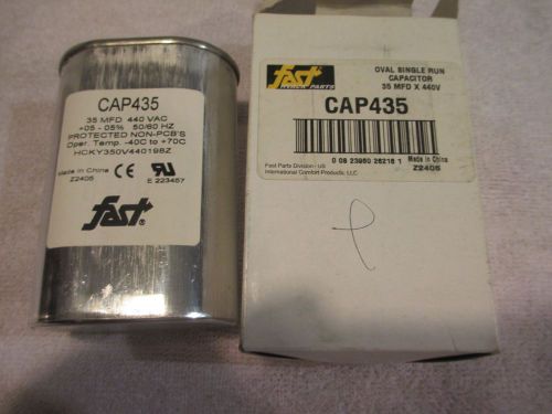 35 mfd 440 volt oval single run capacitor - fast #cap435 - new for sale