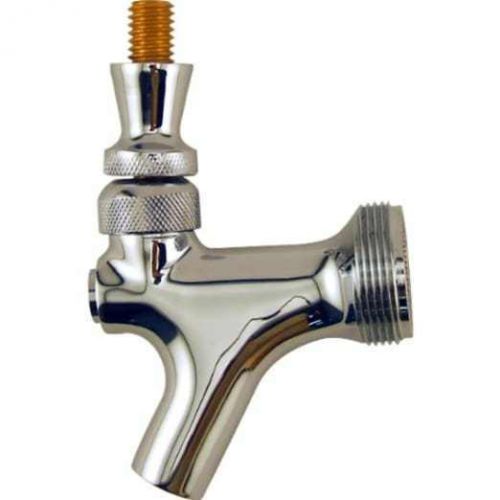 Kegworks 1 x draft beer faucet with brass lever chrome plated stainless steel for sale