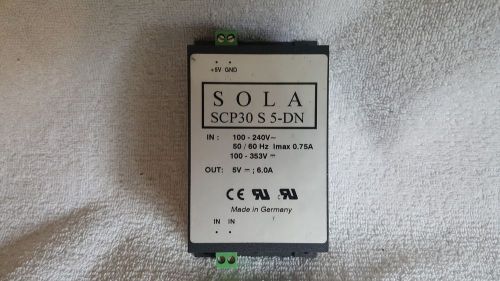 USED SOLA SCP30 S 5-DN POWER SUPPLY SCP30-S-5-DN
