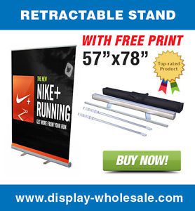 57&#034; Wide Banner Stand + Free Full Color Banner Print