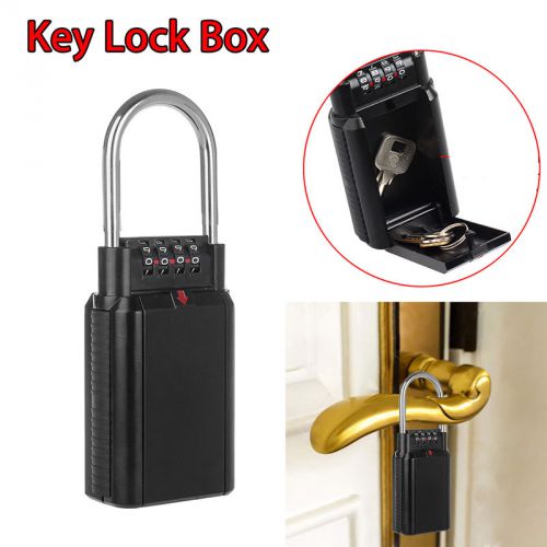 Key Lock Box 4 Digit Key Storage Security Lock Portable Outdoor Hide Key Travel