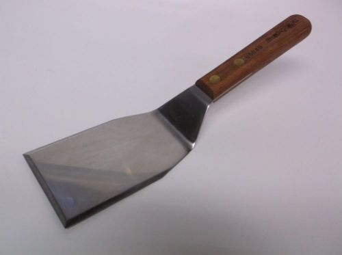 Dexter 85849 wood hndl 4x3 steel spatula grill turner burger flipper for sale