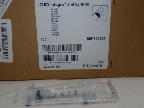 BD Medical Systems 305283 Integra Syringe  BD Tru-Lok, 3 mL - Pack of 400