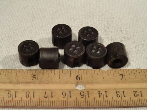 7pc FAIRLANE ROUND CARBIDE TIPPED GRIPPER 1/2&#034; DIA 1/2&#034; TALL #10-32 THRD 4-Point