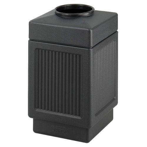 Trash can safco-9575bl 38 gal. canmeleon , black, plastic, new free ship #pa# for sale