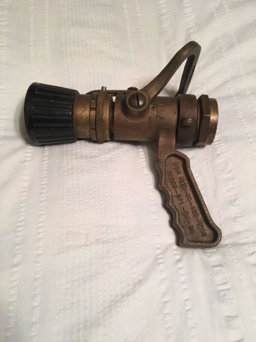 Elkhart brass navy marine 1.5&#034; fire hose nozzle sfl-gn-95 for sale