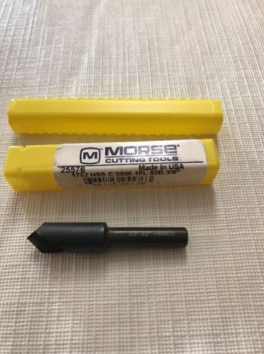 Morse 3/8 single flute hss c&#039;sink 82d for sale