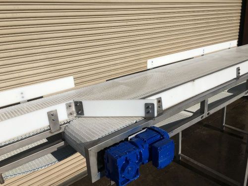 34” wide x 22’ Long Stainless BiFlow (ReFlow) Accumulation Conveyor Table