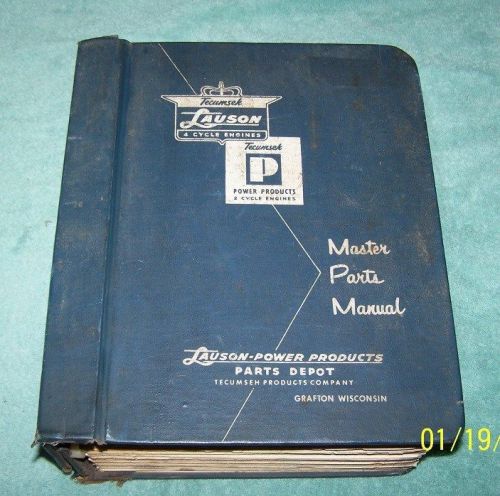 Vintage Tecumseh Lauson Power Products Master Parts Manual 1961
