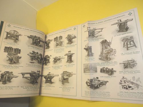 Antique 1927 CATALOG TEICHERT LIEGNITZ GERMANY Woodworking Machinery Saw Lathe