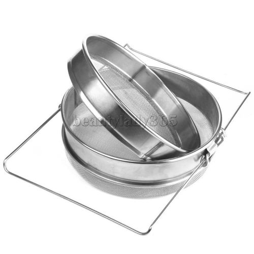 Stainless steel beekeeping double honey strainer filter apiary equipments for sale