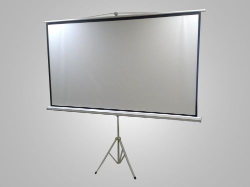 100&#034;D Tripod Portable Projector Projection 16:9 Screen 87x49 Foldable Stand 1.3