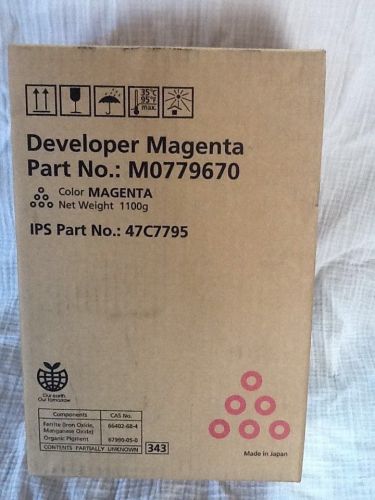 Genuine Ricoh MAGENTA Developer M0779670 M077-9640 47C7795 Pro C901 C901s
