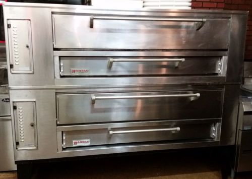 Excellent cond***marsal sd660 stacked pizza ovens 43dx80wx66h gas 12-pie set for sale