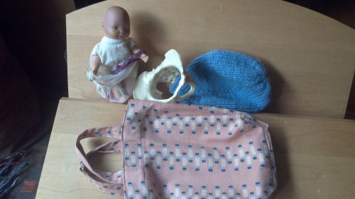 Childbirth Education Demonstration Pelvis And Baby Doll