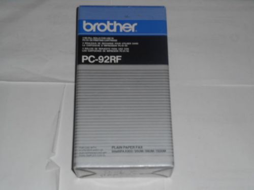Brother PC-92RF 2 Re-Fill rolls Plain Paper Fax ItelliFAX 900 / 950M /980M /