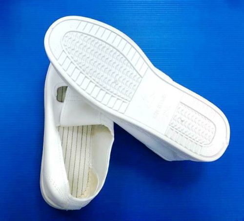 White pvc nonslip anti-static clean room shoes for sale