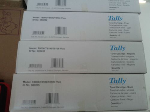 New in Box Set of 4 Tally Toner Cartridge model T8006/T8106/T8106 Plus