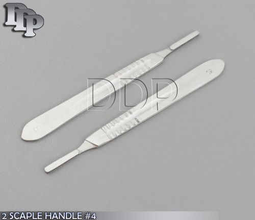 2 SCAPLE HANDLE #4 SURGICAL DENTAL INSTRUMENTS