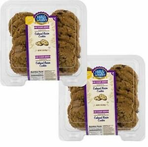 Hill &amp; Valley Sugar Free Oatmeal Raisin Cookies | 15 Ounce | 2-Pack
