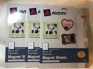 Avery Magnet Sheets for Inkjet Printers, 3 to a pack, 3 packs