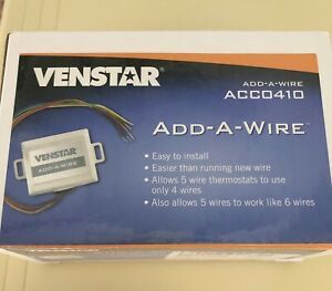 Venstar ACC0410 Add-A-Wire Accessory, 24VAC Thermostats - 4 to 5 Wires