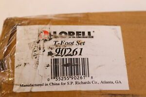 Lorell Aluminum Freestanding Panel Feet 2&#034; W x 18.4&#034; D x 1.9&#034; H 90261