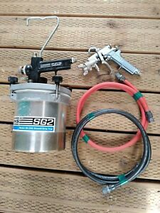 BINKS SC2 PAINT POT MO-80/350 HOSES - GUN ,ALL BINKSGOOD COSTLOOK.