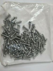 6-32x1/2 Pack of 100 Stainless Combination Phillips Head Pan MS Screws