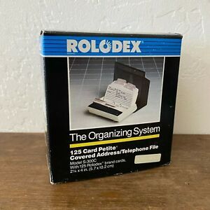 Rolodex S-300C 125 Card File Petite Organizing System 2 1/4&#034; X 4&#034; Holder