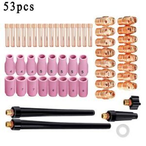 Electrode Nozzle TIG Consumables Cutters Glass+Metal+Rubber Replacement