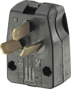 Leviton 00287-00E 30/50A 125/250V Commercial Grade Non-Grounding Angle Plug