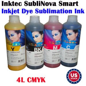 Original 4L CMYK Inktec SubliNova Smart Inkjet Dye Sublimation Ink DTI