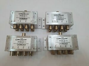 LOT OF 4 MINI-CIRCUITS SPULITTER ZFSC-8-1+ 0.5-175 MHZ
