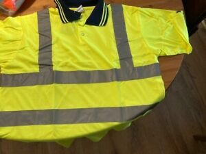 Hi Viz Polo Shirt Yellow SMALL BS EN 471  Job lot  10 garments