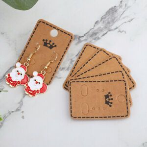 100pcs DIY Handcrafts Earring Ear Studs Display Card Ear Pin Storage HOT