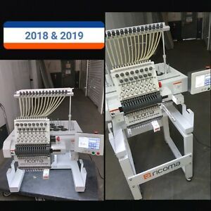 Lot of 2 RICOMA Embroidery Machine MT-1501 15 Needle Years 2018 &amp; 2019 LIKEENEWW