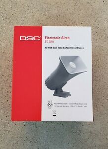DSC Electronic Siren (SD 30W)  30 Watt Dual Tone Surface Mount Siren NEW.