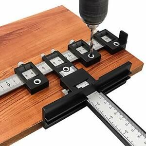 Cabinet Hardware Jig Tool - Adjustable Punch Locator Drill Template Guide