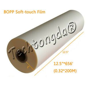 Techtongda 12.5&#034;x656&#039; Bopp Glue-based Soft-touch Laminating Film Machine Art