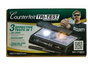 Dri Mark Counterfeit Tri-Test Portable Detector New in box W/ Batteries