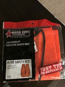 River City Garments MCR Approved safety Vest V201 High Visibility