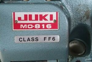 Juki MO-816 Sewing Machine Head, table and motor all working good