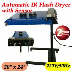 6000W 20&#034; x 24&#034; Automatic IR Flash Dryer Drying Machine with Sensor 220V