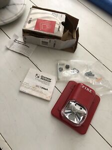 System Sensor S2475 Red Fire Alarm Strobe New