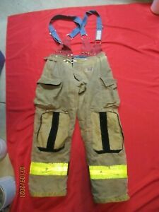 MFG 2014 Morning Pride 36 X 32 Fire Fighter Turnout PANTS BUNKER GEAR SUSPENDERS