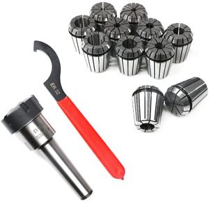 MT3 Shank With 11PC ER32 Collet Set ER32 Chuck and Spanner For Milling Machine
